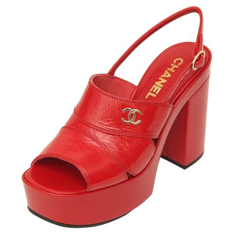 chanel red sandals|chanel sandals official site.